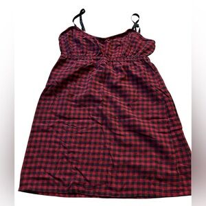 Lord & Taylor Red and Black Plaid Garment